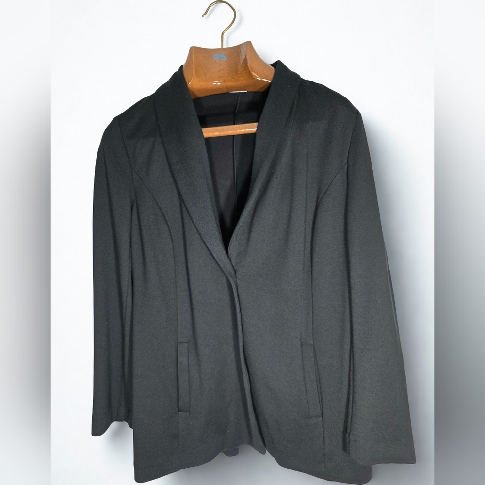J. Jill Women's Classic Ponte Black Work, Office Blazer